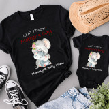 Mommy and Me Tshirt Baby Bodysuit Our First Mother's Day Together Name Custom Elephants T-shirts