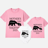 Mommy and Me Tshirt Baby Bodysuit Happy Mother's Day 2023 Name Custom T-shirts