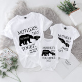 Mommy and Me Tshirt Baby Bodysuit Happy Mother's Day 2023 Name Custom T-shirts