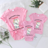 Mommy and Me Tshirt Baby Bodysuit Happy Mother's Day Elephants Name Custom T-shirts