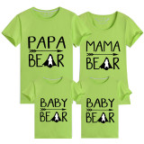 Family Matching Clothing Top Bear Family T-shirts