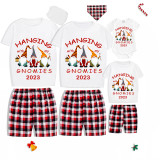 2023 Christmas Family Matching Pajamas Hanging With My Gnomies Short Pajamas Set