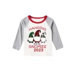 2023 Christmas Matching Family Pajamas Hanging With My Gnomies White Pajamas Set