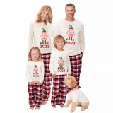 2023 Christmas Matching Family Pajamas Exclusive Design Naughty List Elf Red Pajamas Set