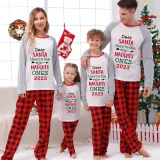 2023 Christmas Matching Family Pajamas They Are the Naughty Ones Red Pajamas Set With Baby Pajamas