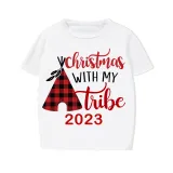 2023 Christmas Matching Family Pajamas Christmas With My Tribe Short Pajamas Set