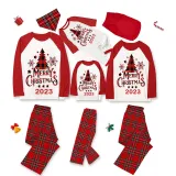 2023 Christmas Matching Family Pajamas Christmas Tree White Pajamas Set With Baby Bodysuit