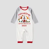 2023 Christmas Family Matching Pajamas Hanging With My Gnomies Red Pajamas Set