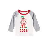 2023 Christmas Matching Family Pajamas Exclusive Design Naughty List Elf Red Pajamas Set