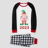 2023 Christmas Matching Family Pajamas Exclusive Design Naughty List Elf White Pajamas Set