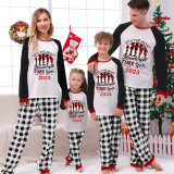 2023 Christmas Matching Family Pajamas Exclusive Design Wonderful Time Gray Pajamas Set