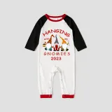 2023 Christmas Family Matching Pajamas Hanging With My Gnomies White Pajamas Set