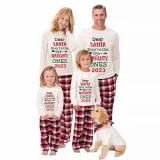 2023 Christmas Matching Family Pajamas They Are the Naughty Ones Red Pajamas Set With Baby Pajamas