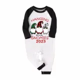2023 Christmas Matching Family Pajamas Hanging With My Gnomies White Pajamas Set