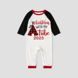 2023 Christmas Matching Family Pajamas Christmas With My Tribe Gray Pajamas Set