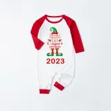 2023 Christmas Matching Family Pajamas Exclusive Design Naughty List Elf Red Pajamas Set