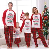2023 Christmas Matching Family Pajamas They Are the Naughty Ones Red Pajamas Set With Baby Pajamas