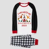 2023 Christmas Family Matching Pajamas Hanging With My Gnomies White Pajamas Set