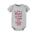 2023 Christmas Matching Family Pajamas Exclusive It Is Wonderful Time Short Pajamas Set