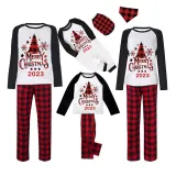 2023 Christmas Matching Family Pajamas Christmas Tree White Pajamas Set With Baby Bodysuit