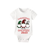 2023 Christmas Matching Family Pajamas Hanging With My Gnomies Short Pajamas Set