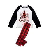 2023 Christmas Matching Family Pajamas Christmas Tree White Pajamas Set With Baby Bodysuit