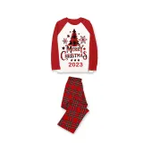 2023 Christmas Matching Family Pajamas Christmas Tree White Pajamas Set With Baby Bodysuit