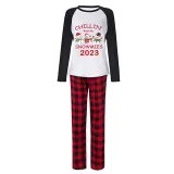 2023 Christmas Matching Family Pajamas Exclusive Design Chillin With My 3 Snowmies White Pajamas Set