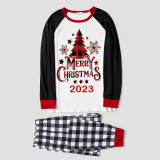 2023 Christmas Matching Family Pajamas Christmas Tree Gray Pajamas Set With Baby Bodysuit