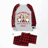 2023 Christmas Family Matching Pajamas Hanging With My Gnomies White Pajamas Set