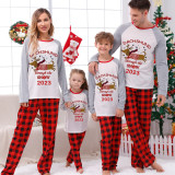 2023 Christmas Matching Family Pajamas Dachshund Through The Snow White Pajamas Set