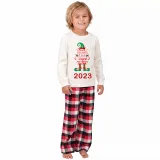 2023 Christmas Matching Family Pajamas Exclusive Design Naughty List Elf Red Pajamas Set