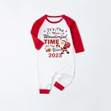 2023 Christmas Matching Family Pajamas Exclusive Design It is The Wonderful Time Red Pajamas Set