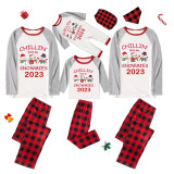 2023 Christmas Matching Family Pajamas Exclusive Design Chillin With My 3 Snowmies White Pajamas Set