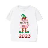 2023 Christmas Matching Family Pajamas Exclusive Design Naughty List Elf Short Pajamas Set