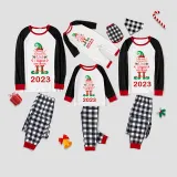 2023 Christmas Matching Family Pajamas Exclusive Design Naughty List Elf White Pajamas Set