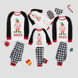 2023 Christmas Matching Family Pajamas Exclusive Design Naughty List Elf White Pajamas Set