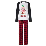 2023 Christmas Matching Family Pajamas Exclusive Design Naughty List Elf Red Pajamas Set