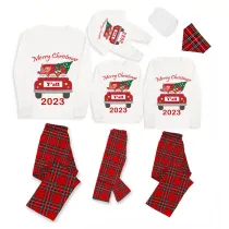 2023 Christmas Matching Family Pajamas Exclusive Design Gnomies Your Are All Merry Christmas White Pajamas Set