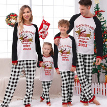 2023 Christmas Matching Family Pajamas Dachshund Through The Snow Gray Pajamas Set