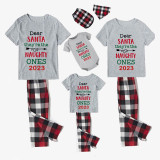 2023 Christmas Matching Family Pajamas They Are the Naughty Ones Gray Short Pajamas Set With Baby Pajamas