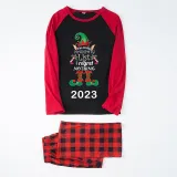 2023 Christmas Matching Family Pajamas Exclusive Design Naughty List Elf Gray Black Reindeer Pajamas Set