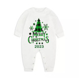 2023 Christmas Matching Family Pajamas Christmas Tree Green Pajamas Set With Baby Bodysuit