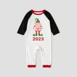 2023 Christmas Matching Family Pajamas Exclusive Design Naughty List Elf Red Reindeer Pajamas Set