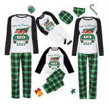 2023 Christmas Matching Family Pajamas Exclusive Design Gnomies Your Are All Merry Christmas Green Plaids Pajamas Set