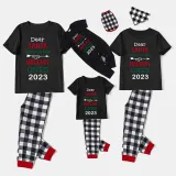 2023 Christmas Matching Family Pajamas They Are the Naughty Ones Black Pajamas Set With Baby Pajamas