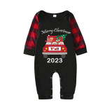 2023 Christmas Matching Family Pajamas Exclusive Design Gnomies Your Are All Merry Christmas Black Reindeer Pajamas Set