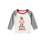 2023 Christmas Matching Family Pajamas Exclusive Design Naughty List Elf Red Reindeer Pajamas Set