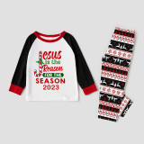2023 Christmas Matching Family Pajamas Jesus Is The Reason For The Season Red Top Pants Pajamas Set