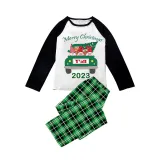 2023 Christmas Matching Family Pajamas Exclusive Design Gnomies Your Are All Merry Christmas Green Plaids Pajamas Set
